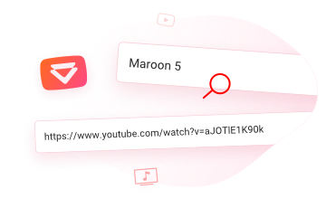 Step 1 — Paste the YouTube URL or use the built-in Search box